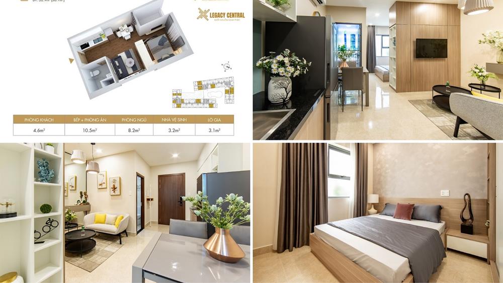 Thiết kế sang trọng tại căn hộ Studio Legacy Central
