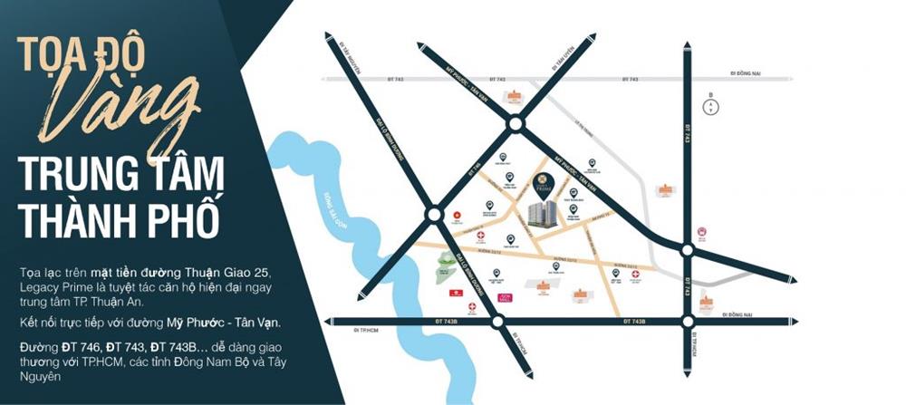 Legacy Prime sở hữu tọa độ vàng trung tâm Thành Phố Thuận An