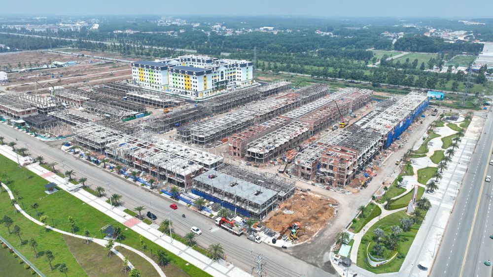 Dự án K-Home New City tại Thành phố mới Bình Dương đang được đẩy nhanh tiến độ xây dựng